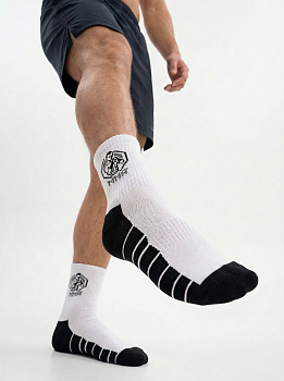 ISL0160 Имера "MMA" Спортивные Мужские носки бел. черный