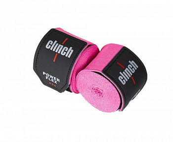 C239 Бинты боксерские Clinch Boxing Hand Wrap Power Flex розовые