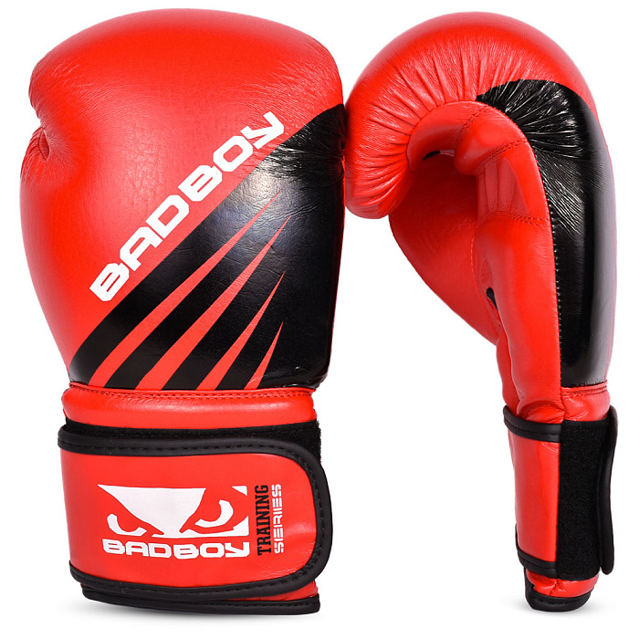 Перчатки для бокса Bad Boy Training Series Impact Boxing Gloves - Red/Black 