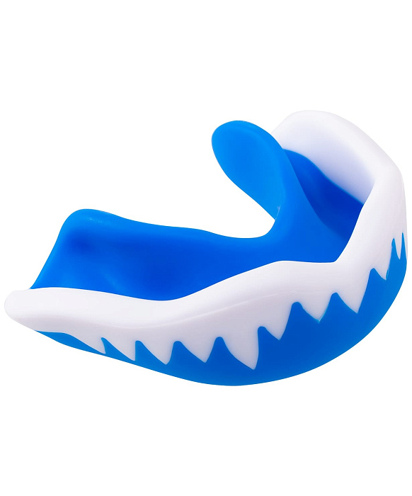 Капа Puncher с клыками синяя белая