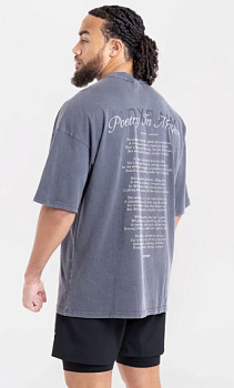 Футболка Poetry In Motion Oversized Синий