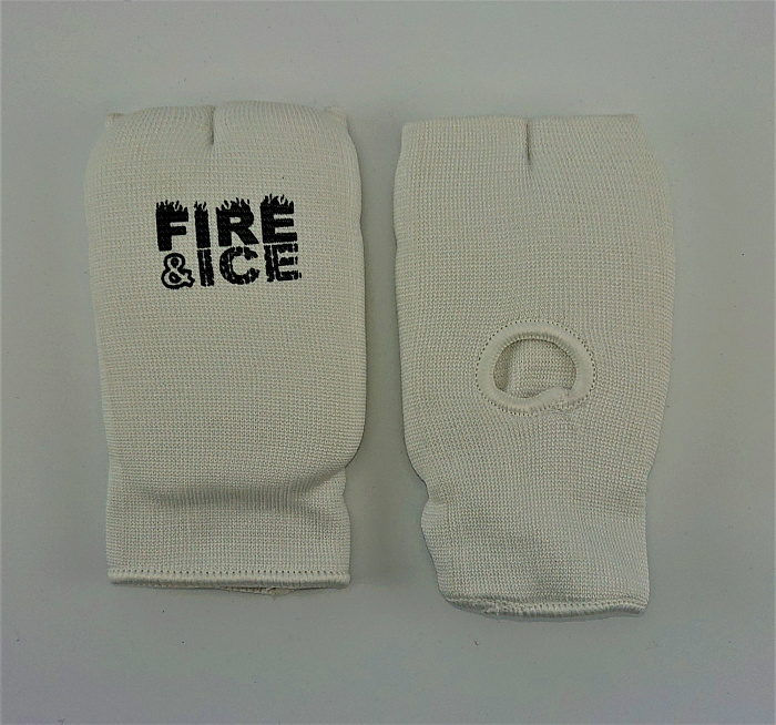 Перчатки-накладки карате FIREICE , хлопок, белые, XXS