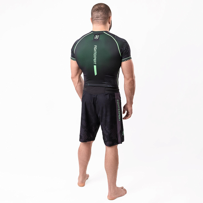 Боевые шорты FIGHTEXPERT Tactical Black / Green