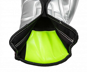 C184 Перчатки боксерские Clinch Contender серебристо-черные