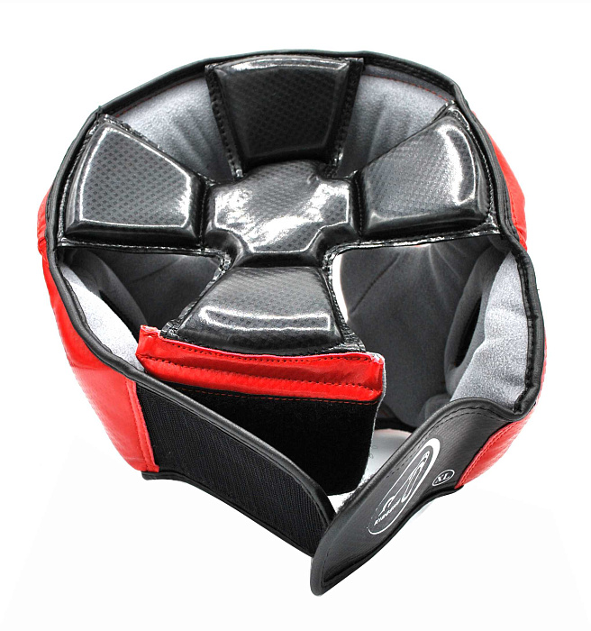 31-14RD Kiboshu Шлем Sparring Kick-Красный-Кожа-Зам