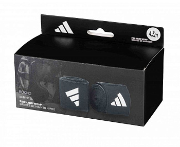 adiBP03S Бинты боксерские Boxing Pro Hand Wrap черные
