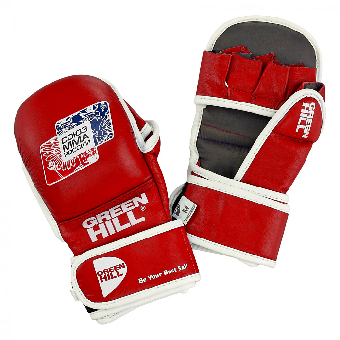 MMU-0117 Перчатки СОЮЗ MMA РОССИИ красные