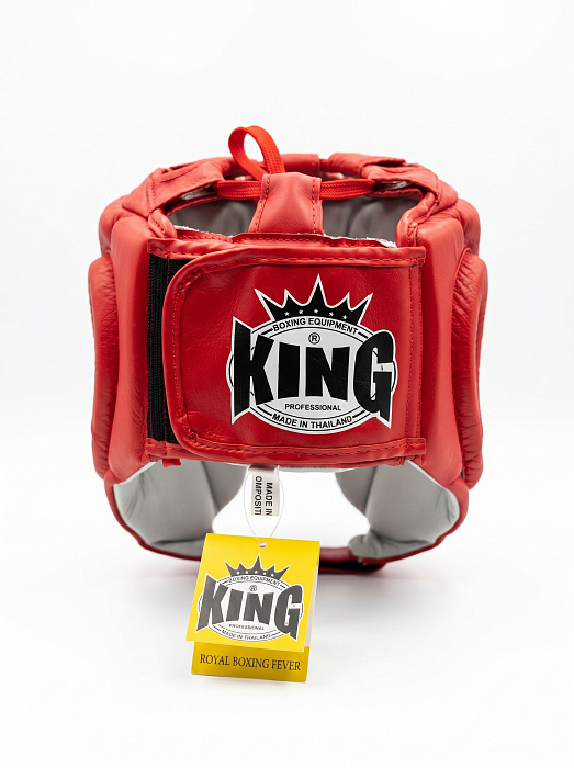 KING, KHGOC, Шлем соревновательный, красн, кожа