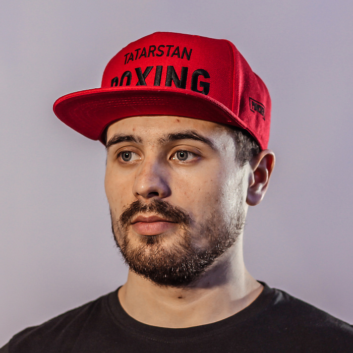 Бейсболка  TATARSTAN BOXING 5 клиньев красная