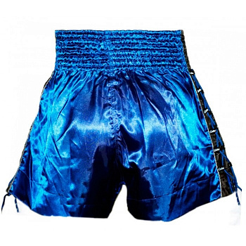 BS603 Шорты для тайского бокса Сатин, Синий