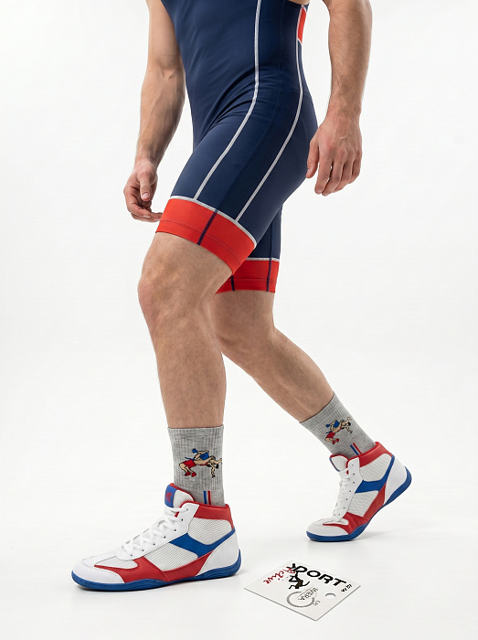 ISS0201 IMERA WRESTLING5 носки муж. серый