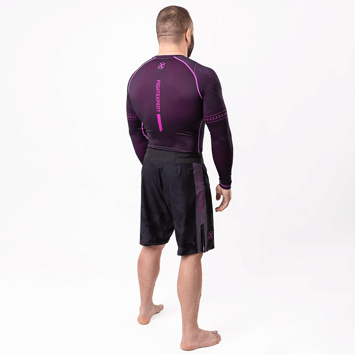 Боевые шорты FIGHTEXPERT Tactical Black / Purple 