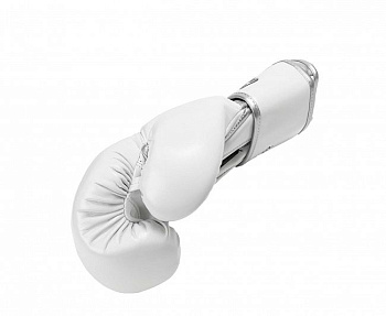 C185 Перчатки боксерские Clinch Pro NF бело-серебристые