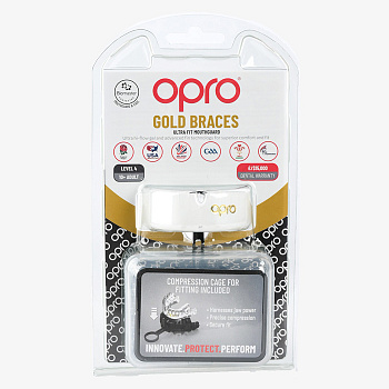 Боксерская капа для брекетов Opro Gold Clear