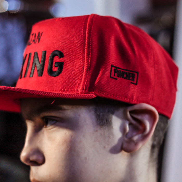 Бейсболка  KAZAN BOXING 5 клиньев красная