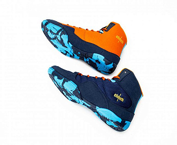 C423 Борцовки Clinch Control сине-оранжевые