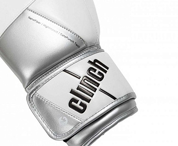 C185 Перчатки боксерские Clinch Pro NF бело-серебристые