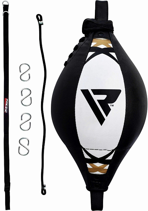 Груша На Растяжках RDX B1 WHITE/BLACK