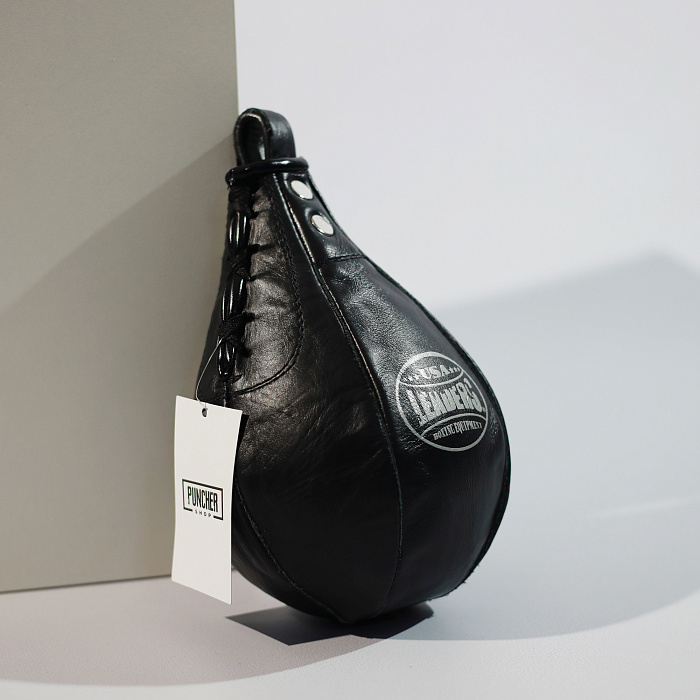 Груша скоростная Leaders L 27 x 17 кожа черная