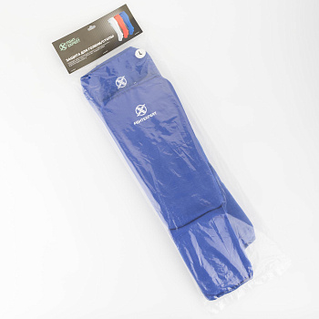 Защита голень-стопа чулок FIGHTEXPERT (полиэстер 40%, эластик 30%, полиуретан 30%, Синий)