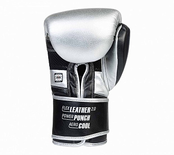 C141 Перчатки боксерские Clinch Punch 2.0 серебристо-черные
