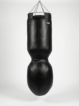 Мешок боксёрский Силуэт 150х45х30 см (тент ПВХ) + подвесное