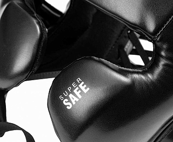 C226 Шлем боксерский Clinch Contender черно-серый