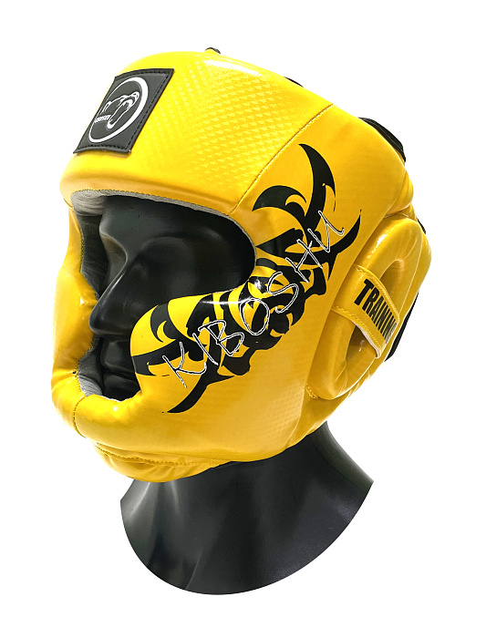 31-12YL Kiboshu Шлем Training-Желтый-Кожа-Зам
