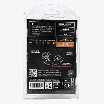 Боксерская капа Opro Bronze Level UFC Black