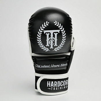 Гибридные перчатки Hardcore Training Base PU Black (L/XL)