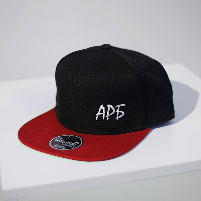 Бейсболка АРБ черно-красная