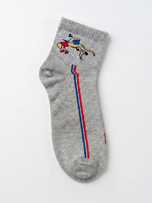 ISS0201 IMERA WRESTLING5 носки муж. серый