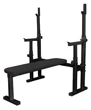 Скамья для жима с подстраховкой, модель Е (цвет: Черный),МА.405.02