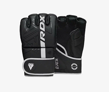 Перчатки тренировочные RDX Grappling F6 черн/бел.мат.