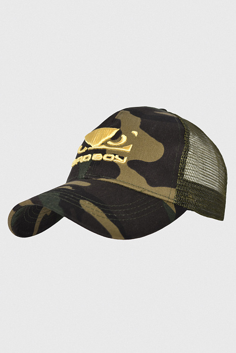 Бейсболка/Кепка Bad Boy 3D Logo зеленый камуфляж