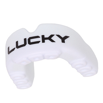Защита рта (капа) детская FLAMMA - Lucky BLUE с футляром (резина, гель, детский, Белый/синий) 