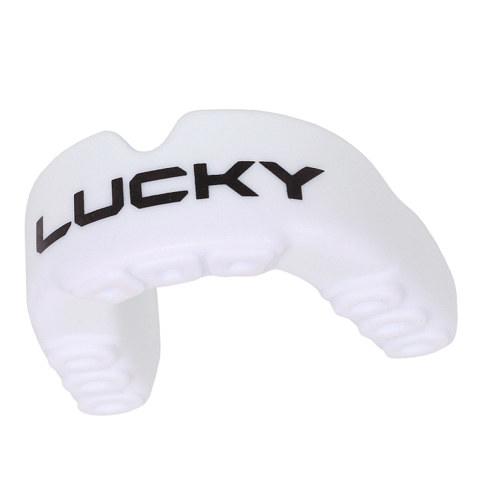 Защита рта (капа) детская FLAMMA - Lucky BLUE с футляром (резина, гель, детский, Белый/синий) 