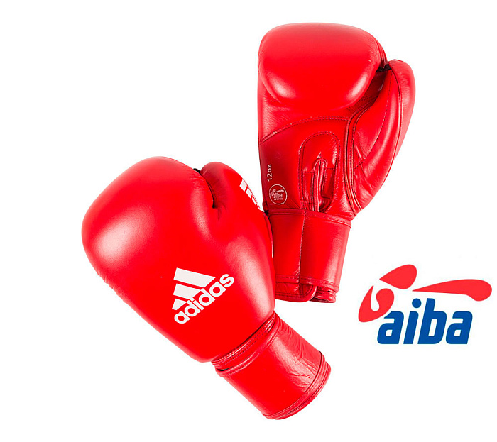 AIBAG1 Перчатки боксерские AIBA красные (вес 10 унций)