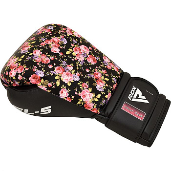 Боксерские перчатки RDX FL5 Floral Black