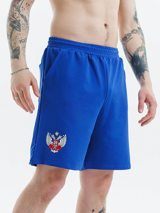 Комплект Футболка+Шорты ФБ России (бел., син.)