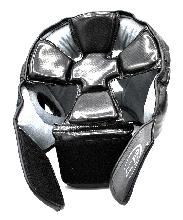 31-14BK Kiboshu Шлем Sparring Kick-Черный-Кожа-Зам