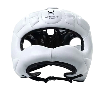 Бамперный шлем HitNMove Nose Bar Headguard Panda HG-BRN-PND White
