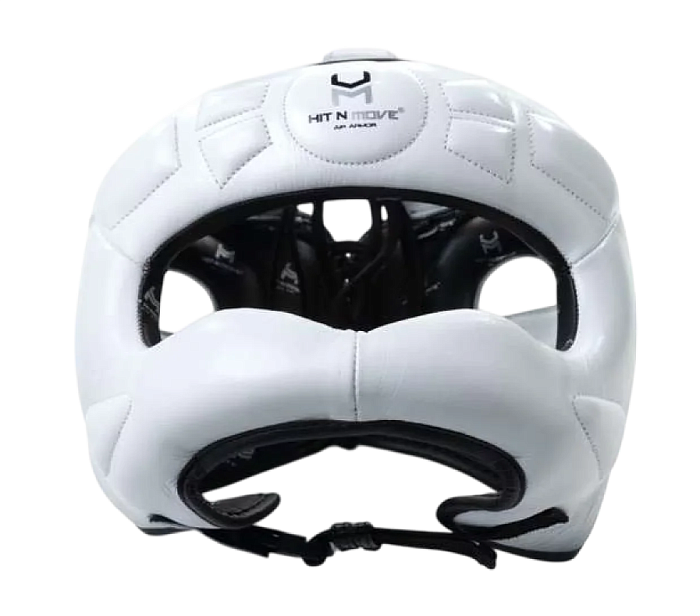 Бамперный шлем HitNMove Nose Bar Headguard Panda HG-BRN-PND White