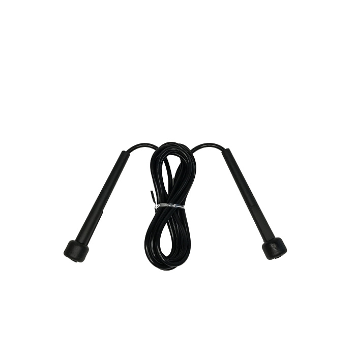 Скакалка с тонкой ручкой черный