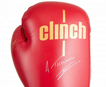 C175T Перчатки боксерские Clinch Olimp Premium Алексей Тищенко красные