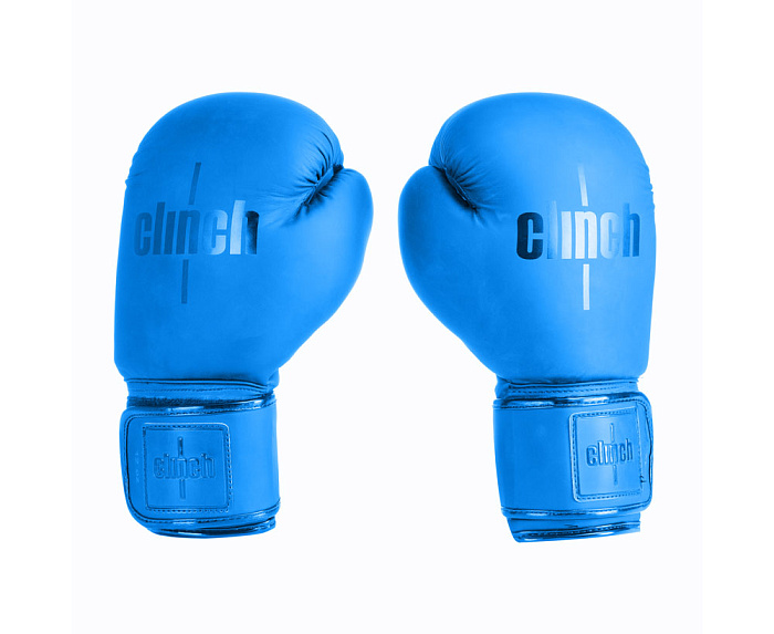 C143 Перчатки боксерские Clinch Mist синие (вес 8 унций)