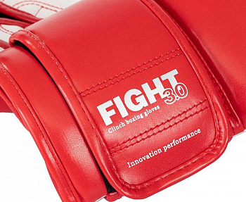 C187 Перчатки боксерские Clinch Fight 3.0 красно-белые