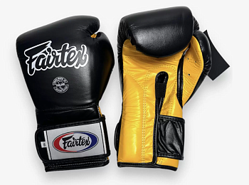 Боксерские перчатки Fairtex BGV9 Black/Yellow