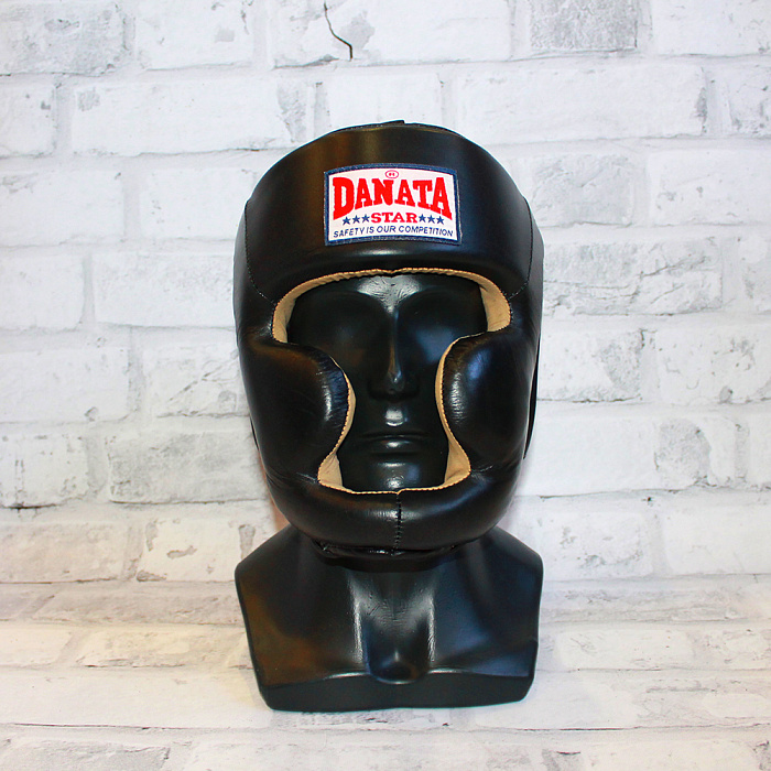 Шлем Lion закрытый BH-255 кожа черный размер L