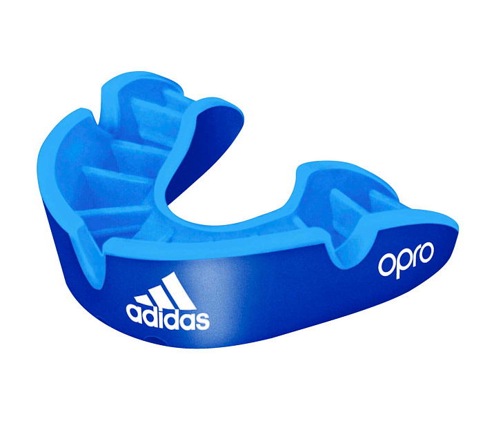 adiBP32 Капа одночелюстная Opro Silver Gen4 Self-Fit Mouthguard синяя (размер Senior)